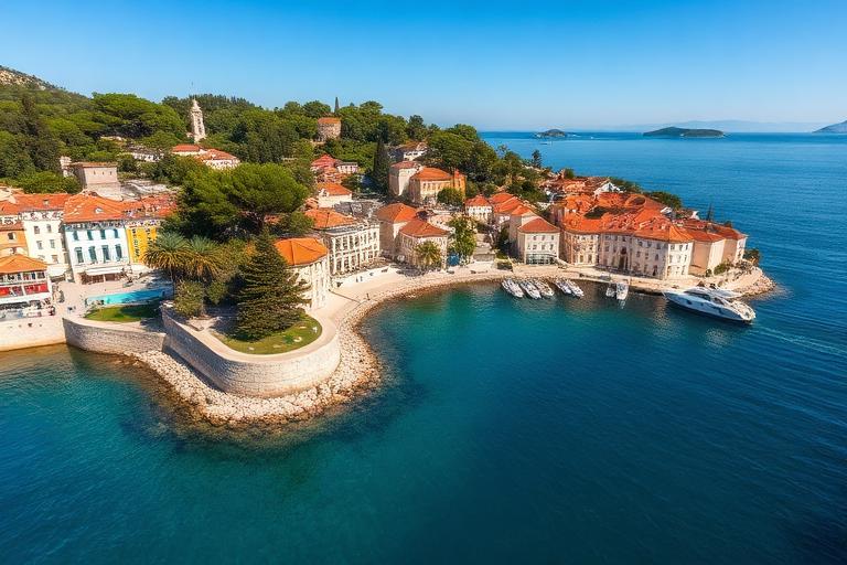 Boat trips near Cavtat, Croatia