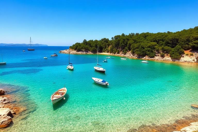 Boat trips near Medulin, Croatia