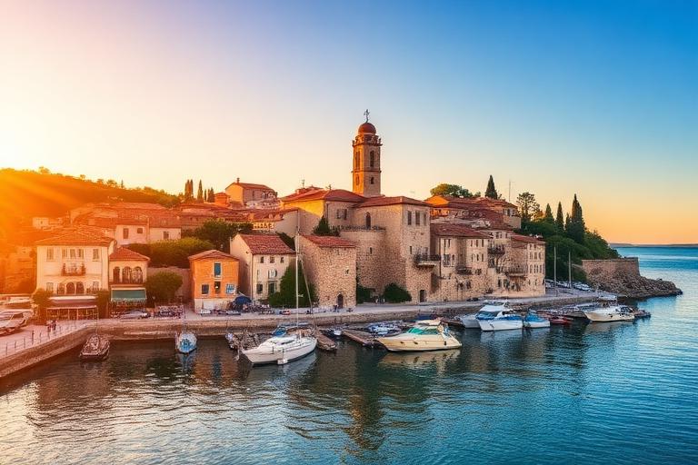 Boat trips near Novigrad, Croatia