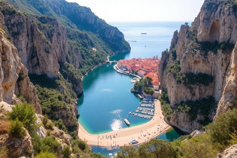 Boat trips near Omiš, Croatia