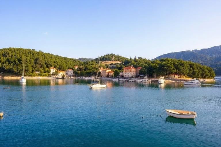 Boat trips near Pakoštane, Croatia