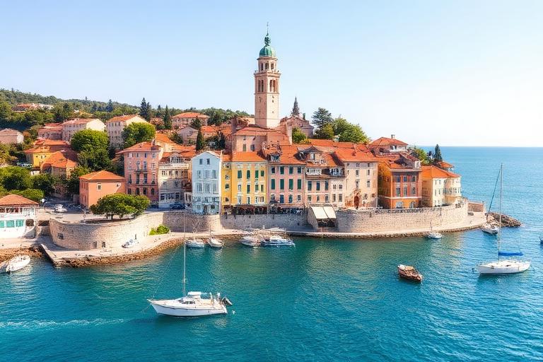 Boat trips near Rovinj, Croatia