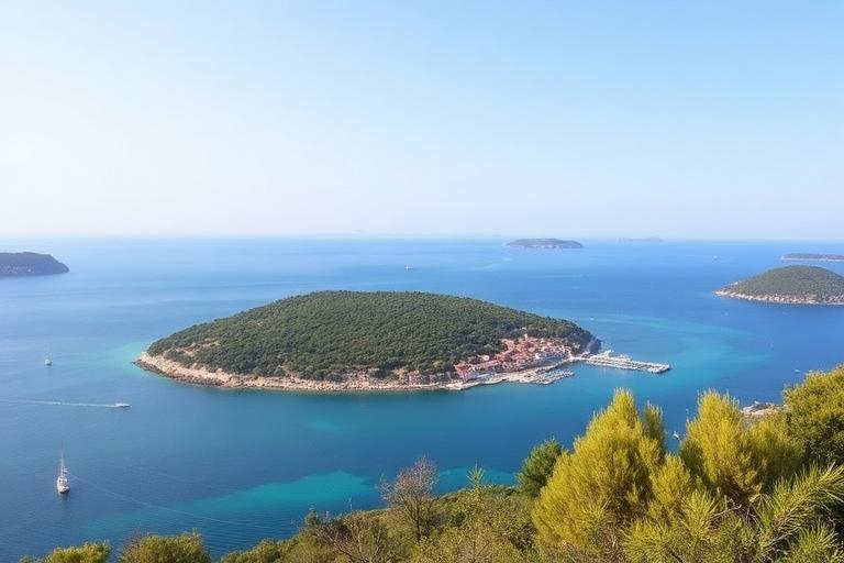 Boat trips near Ugljan, Croatia